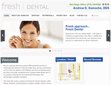 Tablet Screenshot of freshdentalsd.com